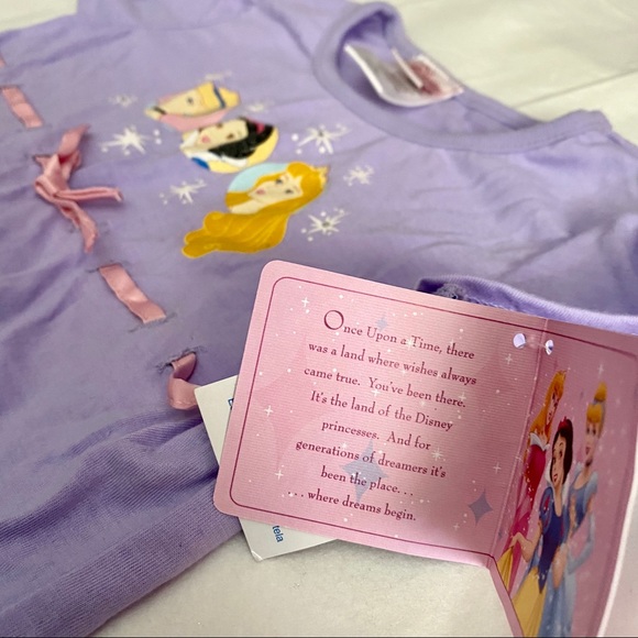 Disney Princess Lavender Sleep Shirt Size 7/8 - Picture 1 of 5